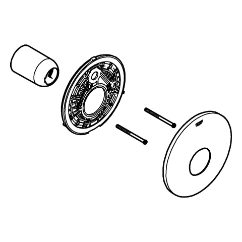 Grohe Rosette chrom für Einhandmischer 46904000
