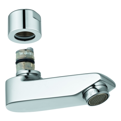 Eichelberg Gussauslauf 77mm für Waschtisch-Wandarmaturen chrom 44045126