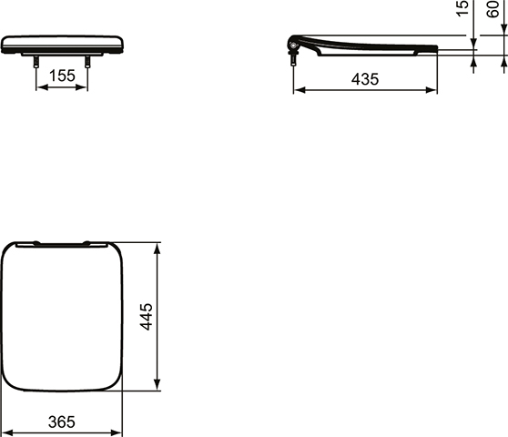 Ideal Standard WC-Sitz Strada II Sandwich Softclosing, weiß T360101