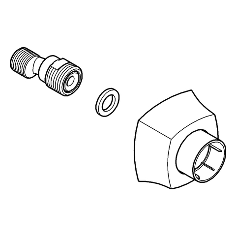 Grohe S-Anschluss chrom für Einhandmischer 46861000
