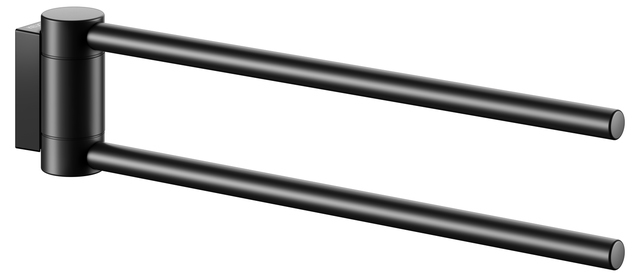 Keuco Handtuchhalter Plan 2-teilig schwenkbar, schwarz 14919370000