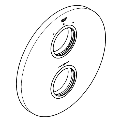 Grohe Rosette chrom für Einhandmischer 47816000