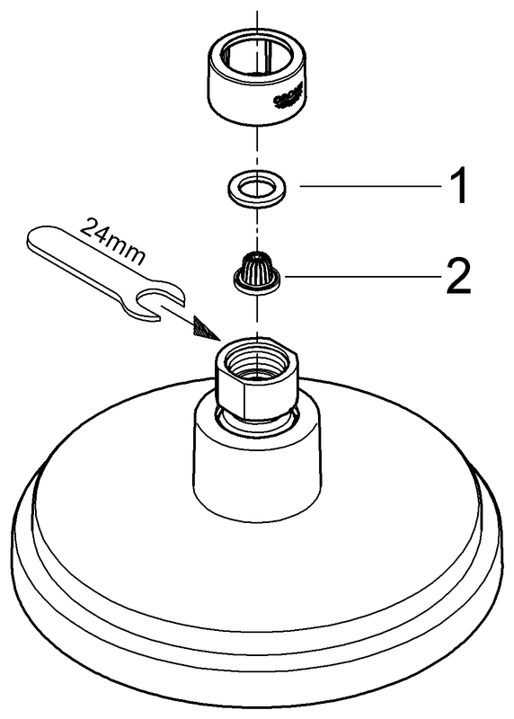 Grohe Kopfbrause Rainshower Cosmopolitan 160 4 Strahlarten chrom 27134000