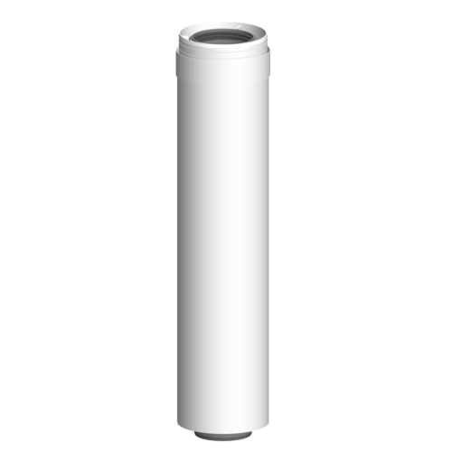 Atec PolyTwin Rohr DN60/100, 500mm weiß 0518