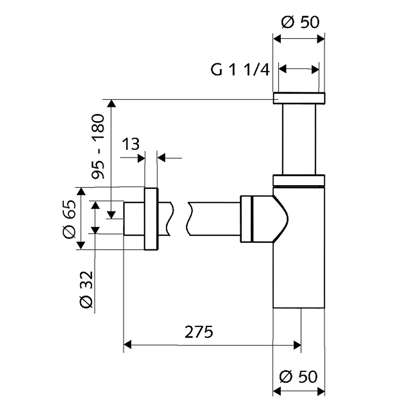 Schell Design-Siphon EDITION chrom 014290699