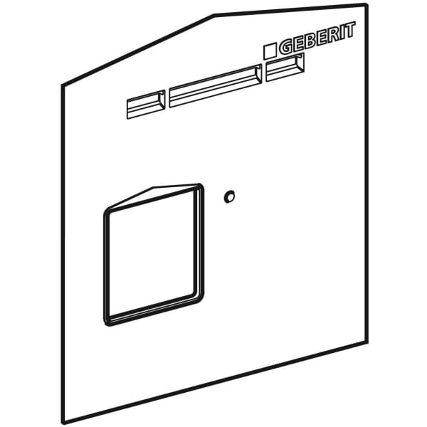 Geberit Spritzschutz für verdeckte Urinal-Steuerung 244.924.00.1
