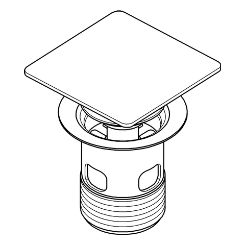 Grohe Stopfen inkl. Kelch, für Standard Ablaufgarnitur supersteel 40565DC0