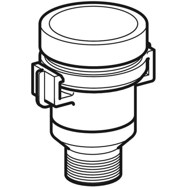 Geberit Anschlussnippel für Spülschlauch, zu Urinal Joly 240.675.00.1