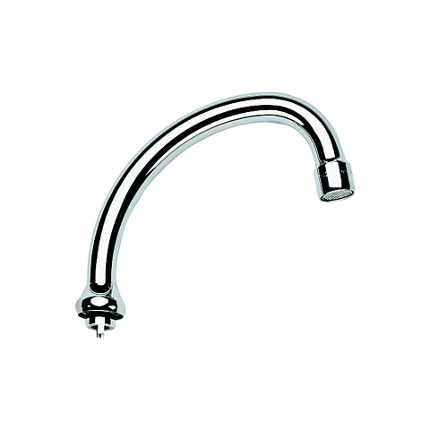 Grohe Rohrauslauf Ausladung: 140mm schwenkbar mit Anschlag chrom 13076000