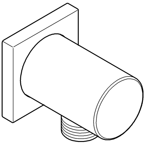 Grohe Rainshower Wandanschlussbogen chrom, mit Außengewinde 27076000
