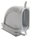 Vaillant Bogen flach 90 Grad horizontal, 52 x 132mm mit Dichtungen 0020180838