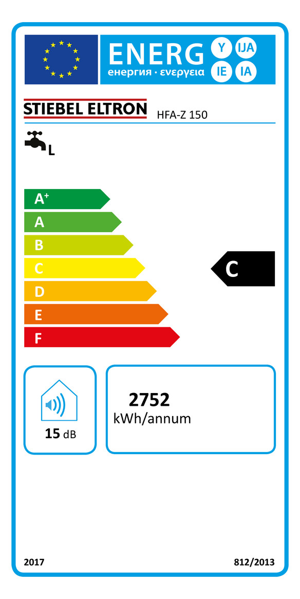 Stiebel Eltron Warmwasser-Wandspeicher HFA-Z 150, 150 l, 2-6 kW, weiß 073114
