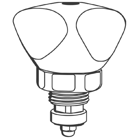 Grohe Oberteil Trecorn-de-Luxe 3/8" Markierung rot 11049000