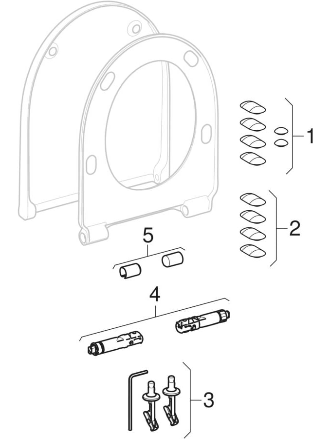 Geberit Acanto WC-Sitz mit Abs-Automatik QuickRelease verriegelbar, weiß 502.719.01.1