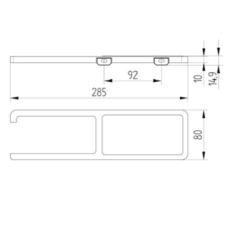 Avenarius Papierhalter mit Ablage 4802012010