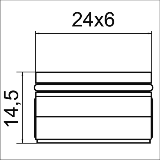 Neoperl Rechteckstrahlregler 24x6mm 02328290