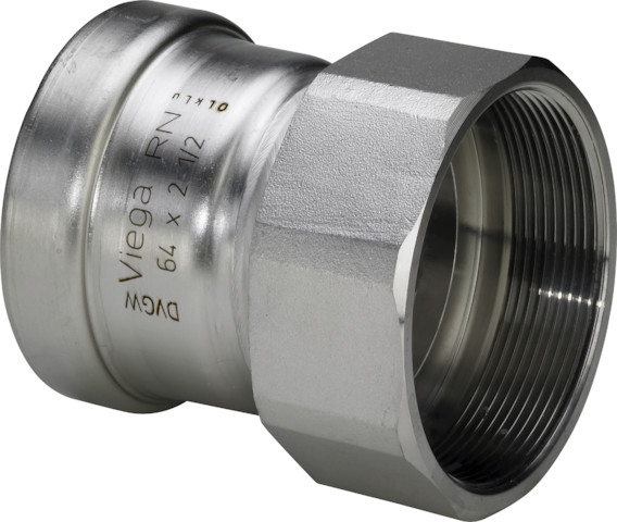 Viega Übergangsstück m.SC Sanpress Inox XL 2312XL in 76,1mm x Rp 2 1/2, Edelstahl 619961