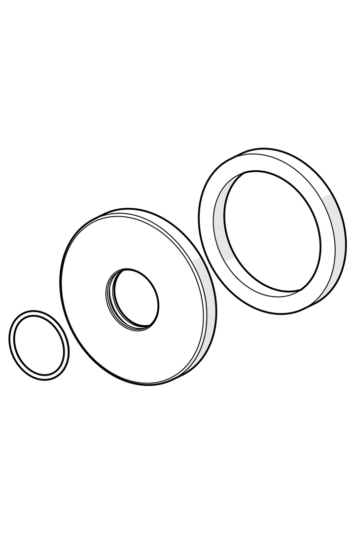 Hansa Rosette d 75mm chrom 59913246