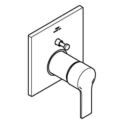 Grohe Einhand-Wannenbatterie chrom Fertigmontage-Set für Rapido SmartBox 19315001
