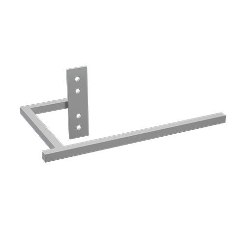 Kermi Handtuchbügel lang RAL 9005 Abmessungen: 440mm, Tiefschwarz ZC01160009