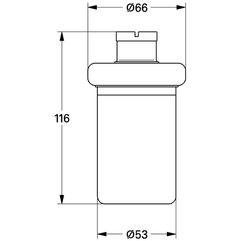 Grohe Ersatzflakon für Seifenspender chrom 40179000