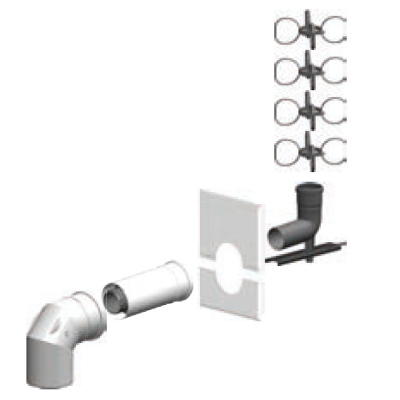 Atec PolyClassic Schacht-Set PC DN80/125-DN80 Edelstahl 1471