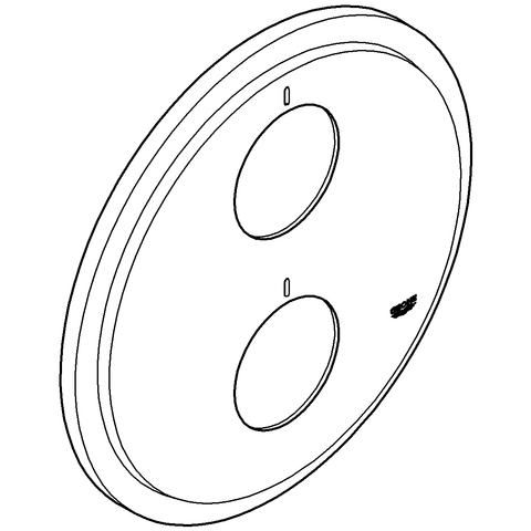 Grohe Rosette Atrio für Thermostatmischer UP Fertigmonatge-Set Brause/Wanne chrom 47326000