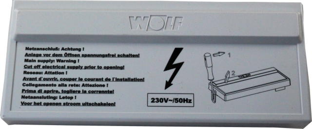 Wolf Anschlusskasten Klemmkastendeck für TOB-18 1731232