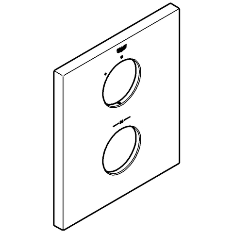 Grohe Rosette chrom für Thermostate 47829000
