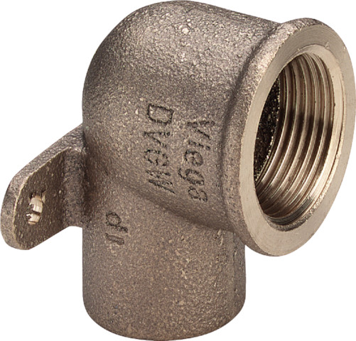 Viega Wandscheibe Rotguss 94472G mit zwei Ösen in 22mm x Rp3/4 113490