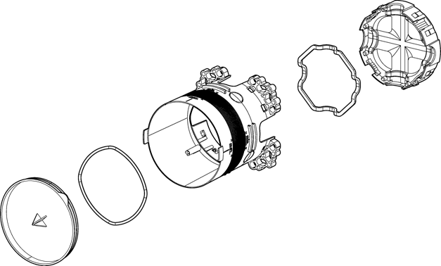 Hansa Installation box chrom 59914329