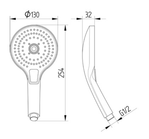 Avenarius TenderDrop-Handbrause 3-fach chrom 9007363010