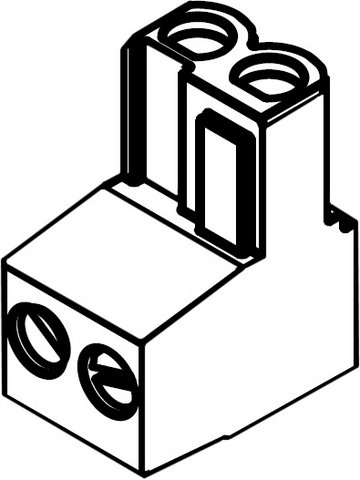 Bosch / Buderus Anschlussklemme 2-polig grün für GB172, GBH172 87444040900