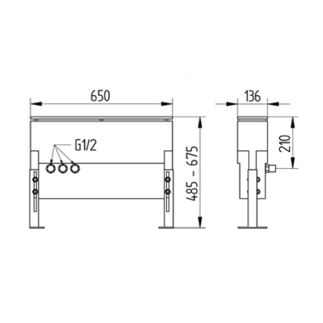Avenarius Montagegestell mit Montageplatte 9007605010
