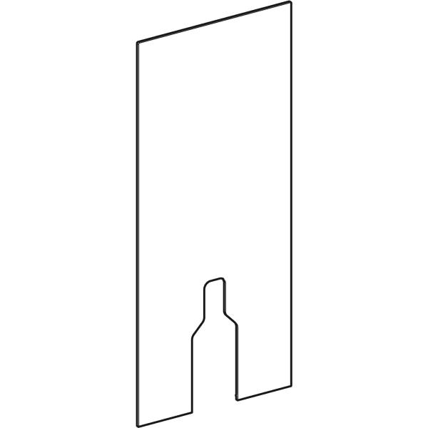 Geberit Frontverkleidung für Monolith für Stand-WC 114cm Glas schwarz 242.667.SJ.1
