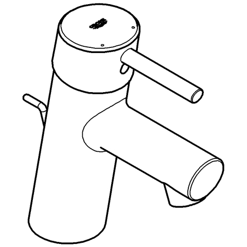 Grohe Concetto Einhand-Waschtischbatterie chrom EcoJoy Zugastange-Ablaufgarnitur 3220410E