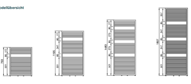 Zehnder Universal HUC-180-075 Badheizkörper H: 180,7 B: 75cm, chrom, Mittelanschluss ZU100475CR00000