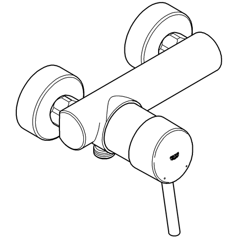 Grohe Concetto Einhand-Brausebatterie chrom für Wandmontage eigensicher 32210001