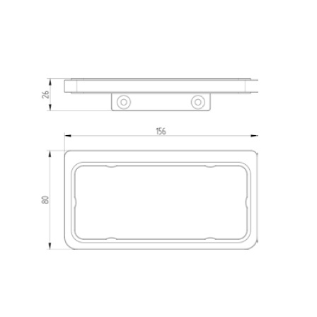 Avenarius Halter doppelt-Wandmodell 4801107040