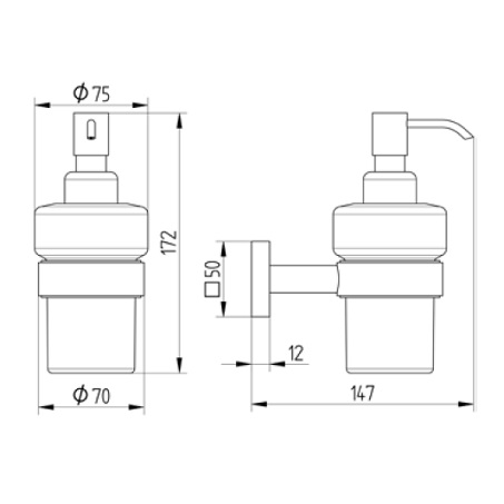 Avenarius Seifenspender Füllmenge 200ml 4201301010