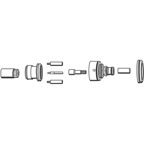 Grohe Verlängerung 27,5mm für Thermostatmischer Brause UP nicht steigende Spindel 47653000