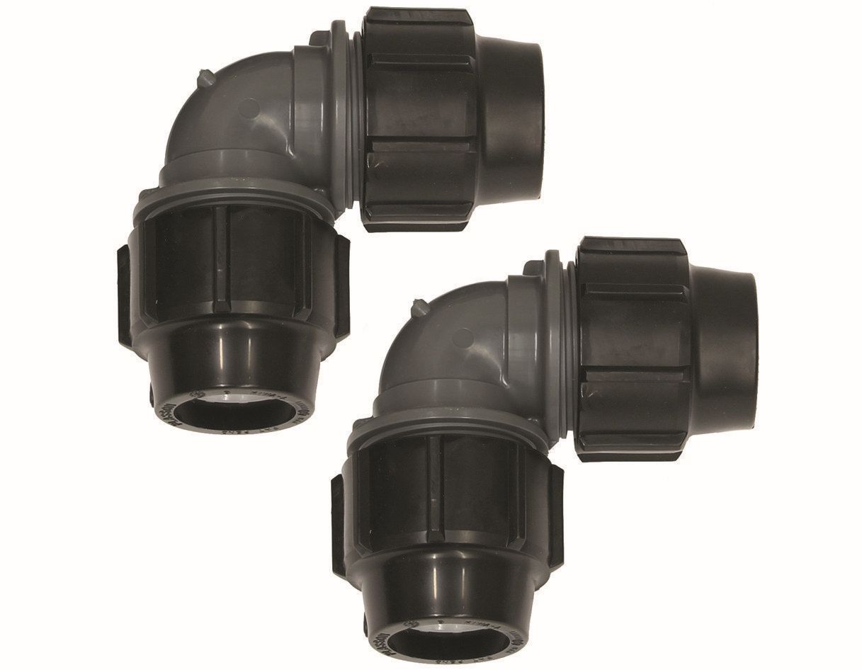 Vaillant Winkelkupplung 90 Grad, 2 Stück für PE-Rohr 40 x 3,7 mm für aroCOLLECT 0020112792