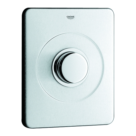 Grohe Deckplatte Edelstahl mit Druckknopfbetätigung 43193000