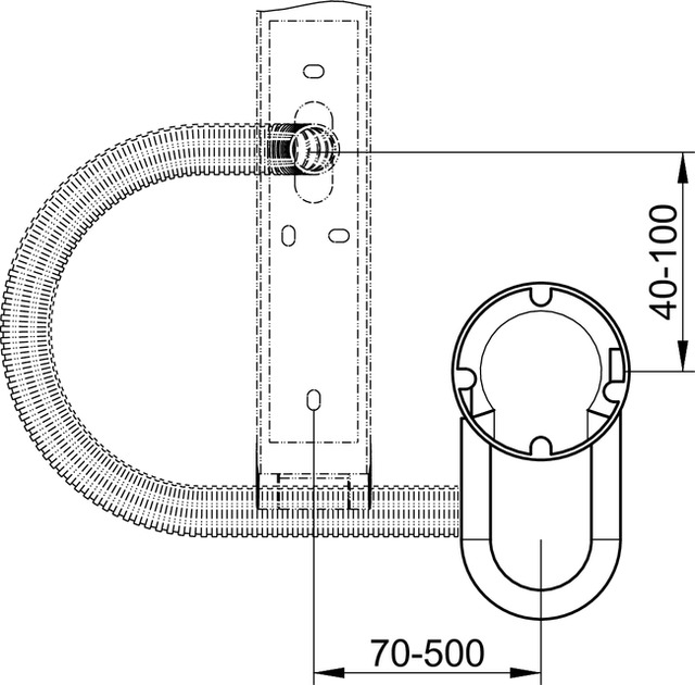 Keuco Rohbauset Kosmetikspiegel Hohlwandmontage, mit Elektronikdose 17699000003