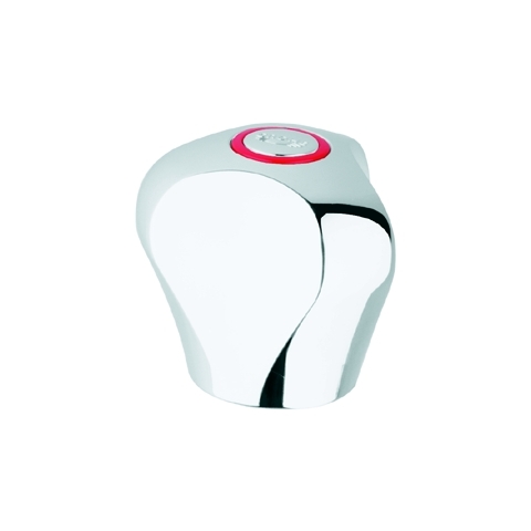 Grohe Griff Treflor mit Griffbefestigung Markierung blau/rot 1/2" chrom 45124000