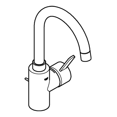 Grohe Eurosmart Cosmopolitan Einhand-Waschtischbatterie chrom L-Size 32830001