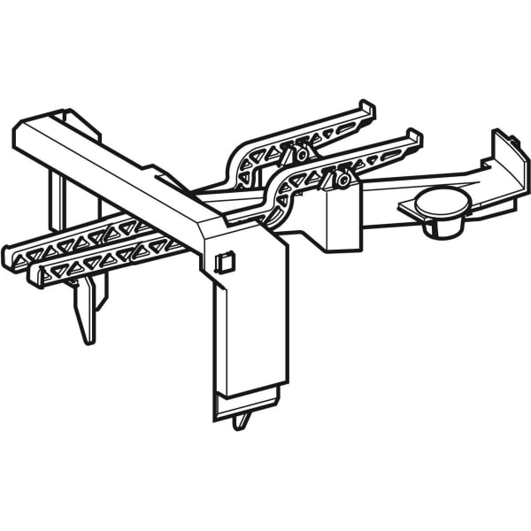 Geberit Konsole mit Betätigungshebel zu AP140 2-Mengen-Spülung 240.426.00.1