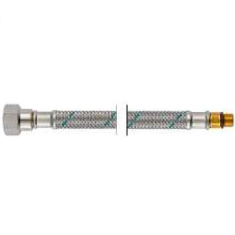 Neoperl NEOFLEX Panzerschlauch DN8 mit VS AG kurz x IG, M10x1 x 3/8" 50cm 63450050