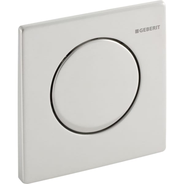 Geberit Mambo Betätigungsplatte für Urinal-Steuerung mit pneumatischer Spül-Auslösung, gebürster 241.913.FW.1