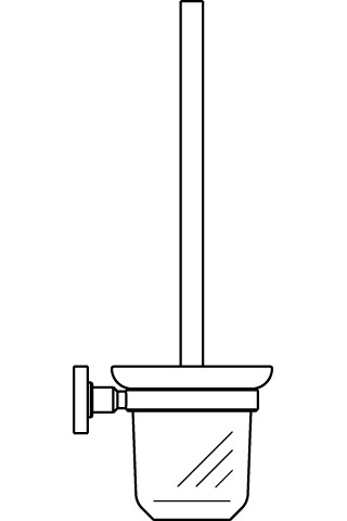 Ideal Standard Bürstengarnitur IOM satiniertes Glas wandhängend schwarzes satiniertes A9119XG